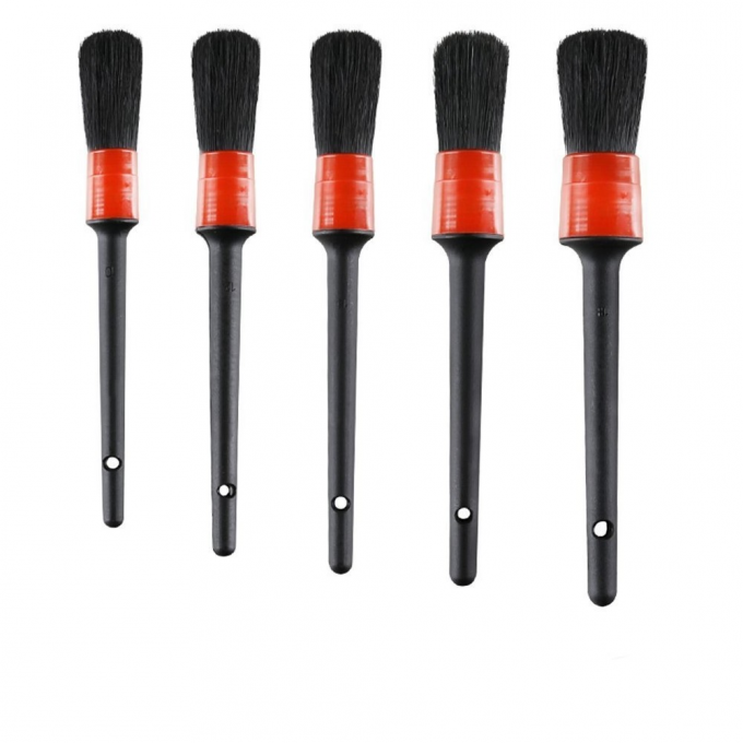 5pcs Car Cleaning Brush Kit Automative Detailing Brush 8.07" 0