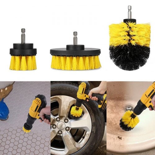 0.3mm Bathroom Drill Scrubber Brush 280g Power Scrubber Brush Bit Pad 0