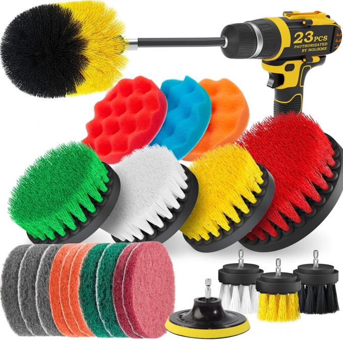 23Pcs Scrub Pad Drill Attachment Power Scrub Brush Kit 2 Pounds 0