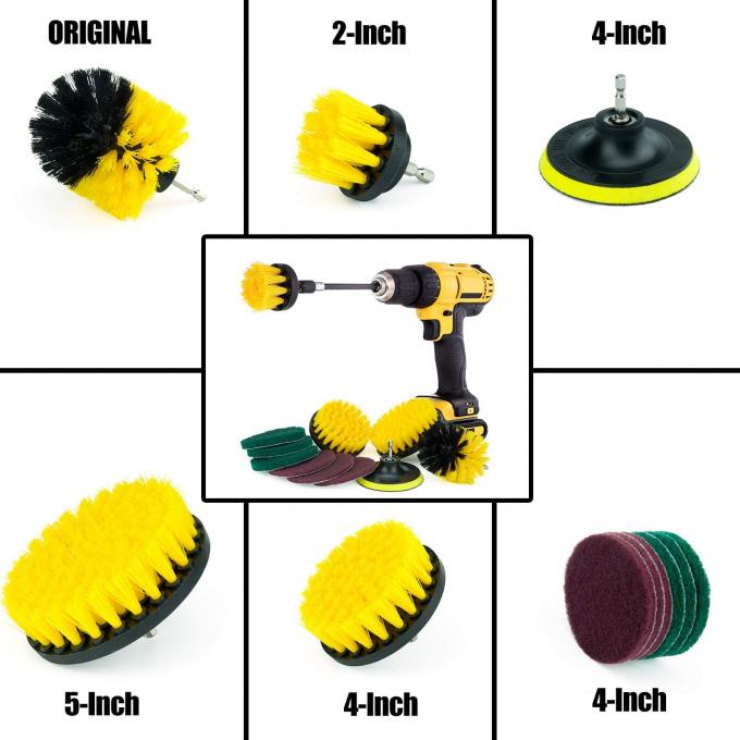 12PCS Multi Purpose Drill Brush Kit 1.28 Pounds Attachment Various Bristles 1