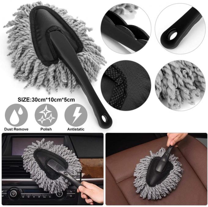 13pcs Car Detail Brush Set 0.32g Cleaning Towel SGS Regular Size 2