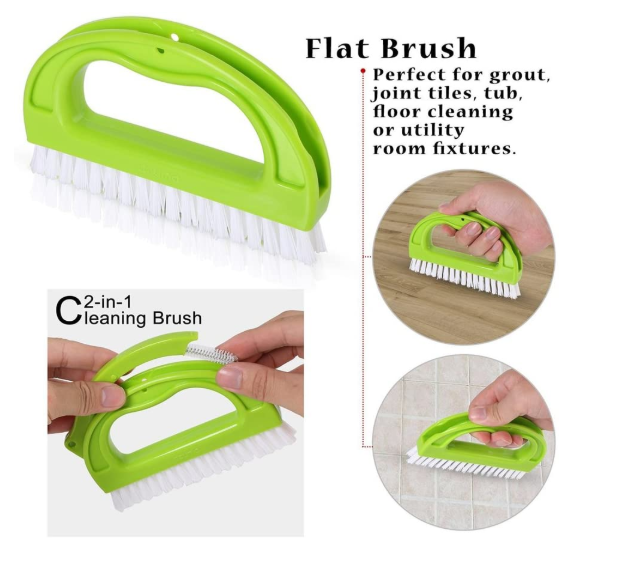 Nylon Bristles 6pcs Tile Joint Brush Set Cleaning Scrubber 0