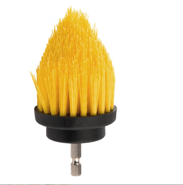 PP Bristle Drill Scrub Brush Attachment 4Pcs With Angled Corner Brush 0