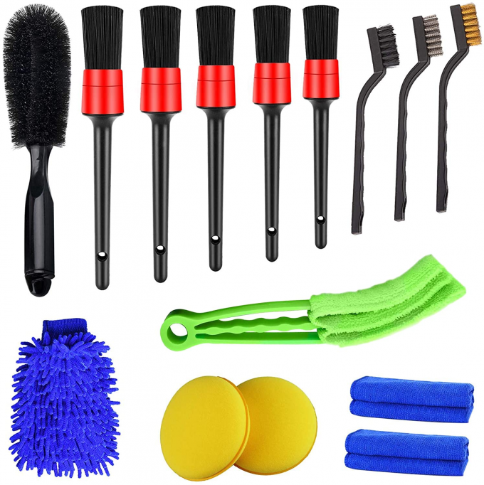 Microfiber 10 PCS Car Cleaning Kit for Interior Exterior Detailing 0