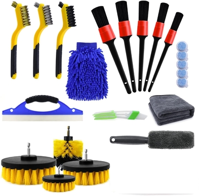 PP Intrior Exterior Interior Car Detailing Brush Kit 23 PCS