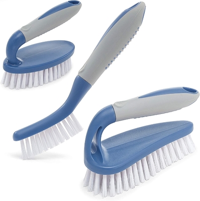 Cleaning Shower 3pcs Scrub Brush Set With Ergonomic Handle And Bristles