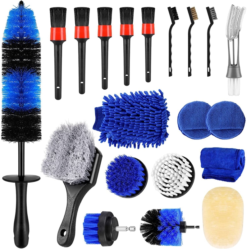 Blue Color 20 PCS Car Detailing Kit Support OEM