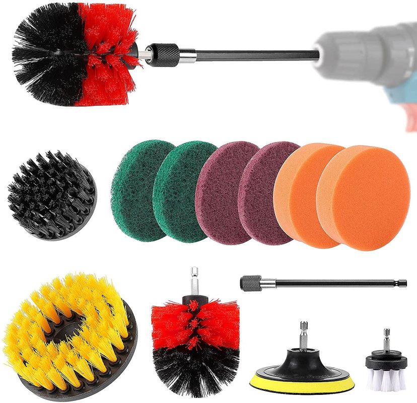 buy 11pcs Nylon Drill Cleaning Brush Set 100mm Outside Diameter online manufacturer