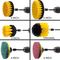 12pcs Scrubber Head Tile Brush For Drill Set Attachment M14 Rod