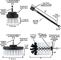 Drill Cleaning Brush Power Scrubber Drill Brush Automotive Edge Brush Kit