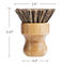 3.15in Round Kitchen Scrub Brush Set 3pcs Bamboo Pot Brush 8cm Air Dry