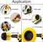 Yellow 5 Piece Power Scrubber Cleaning Kit With PP Bristle