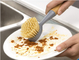 3 Inch Bristle Dish Scrub Brush Bamboo Handle For Pans