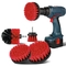 4 Pieces Drill Brushes Power Scrubber Tile Flooring Electric Cleaning Brushes